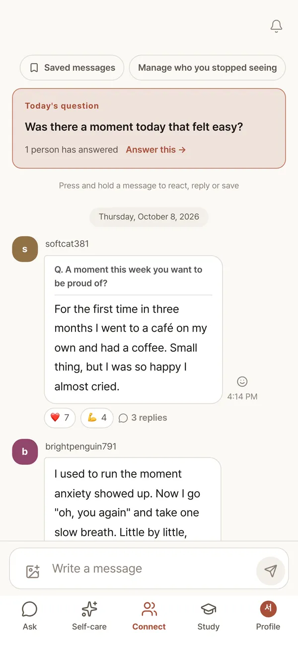 Connect screen